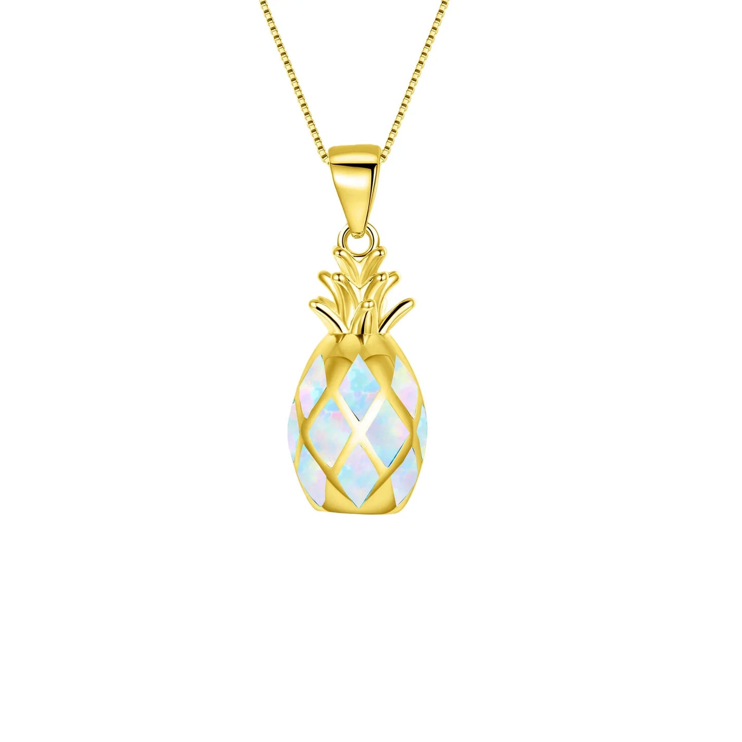 TikTok Viral Christian Copper Box Chain Starfish Opal Necklace | Blue Coastal Jewelry-Trendy Gift Bulk Supply