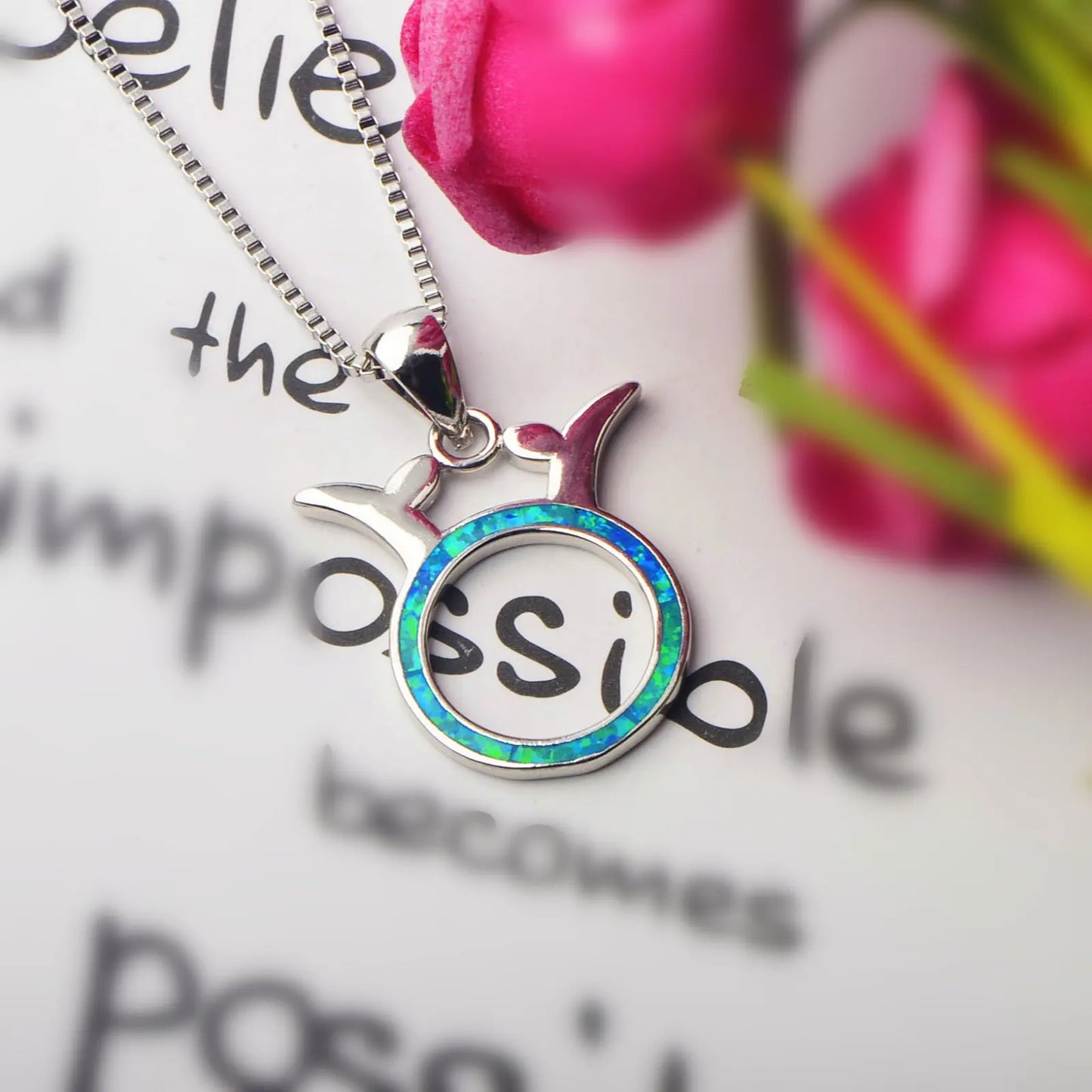 Zodiac Taurus Design Necklace Aobao Trendy Statement Jewelry for Women