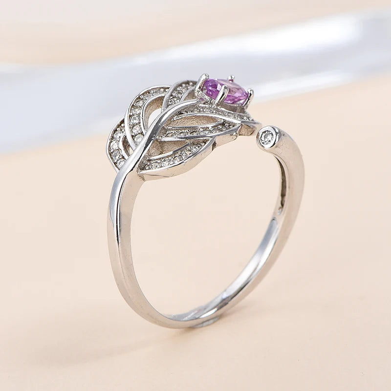 BiG-BOSS Premium Natural Oval Cut Pink Sapphire Solitaire Rings 925 Silver Rhodium Plated Prong Setting for Luxury Jewelry Retailers