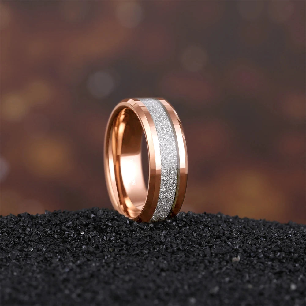 NEWLiFE REBEL Studio Arc 8mm Tungsten Ring