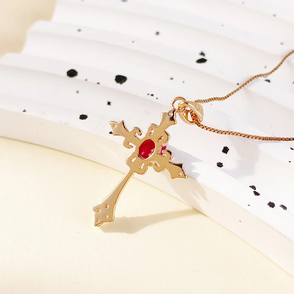 Gioiellieri Ruby Pendant for Necklace with Natural Red Gemstone 925 Sterling Silver July Birthstone Fine Jewelry Luxury Engagement Wedding