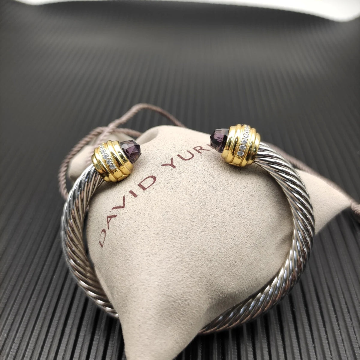 FASHIONISTA DY High-Quality Gold-Plated Diamond-Set Fashion Bangle, Unisex Silver-Plated Diamond-Set Bangle, Jewelry
