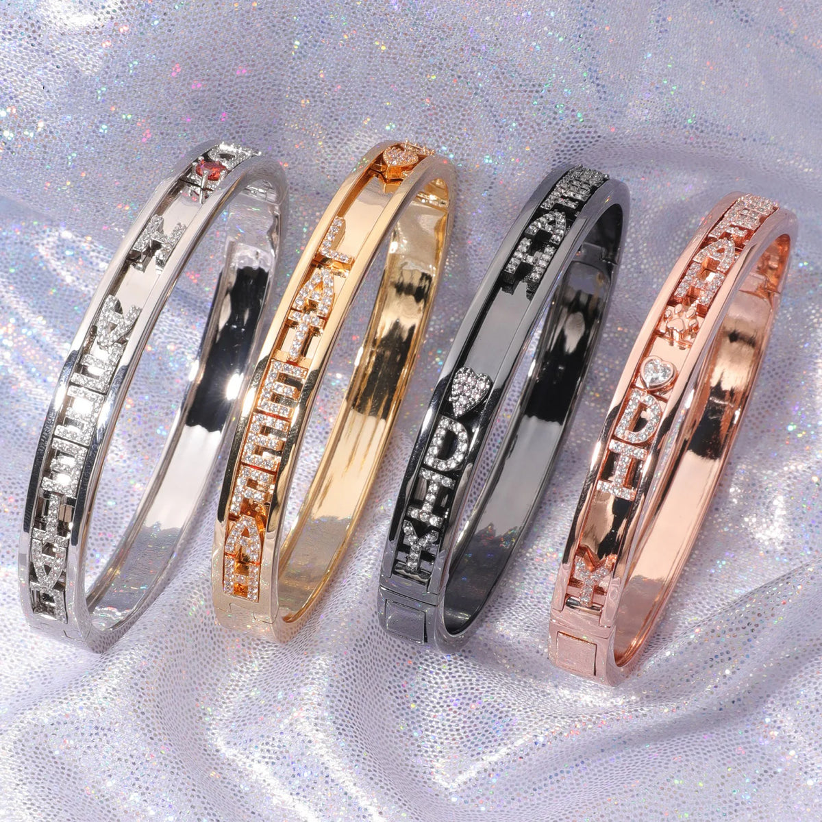 S&S DIY Custom Charm Bangle — Gold, Silver, Rose Gold & Black | S&S Collection