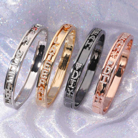 S&S DIY Custom Charm Bangle — Gold, Silver, Rose Gold & Black | S&S Collection