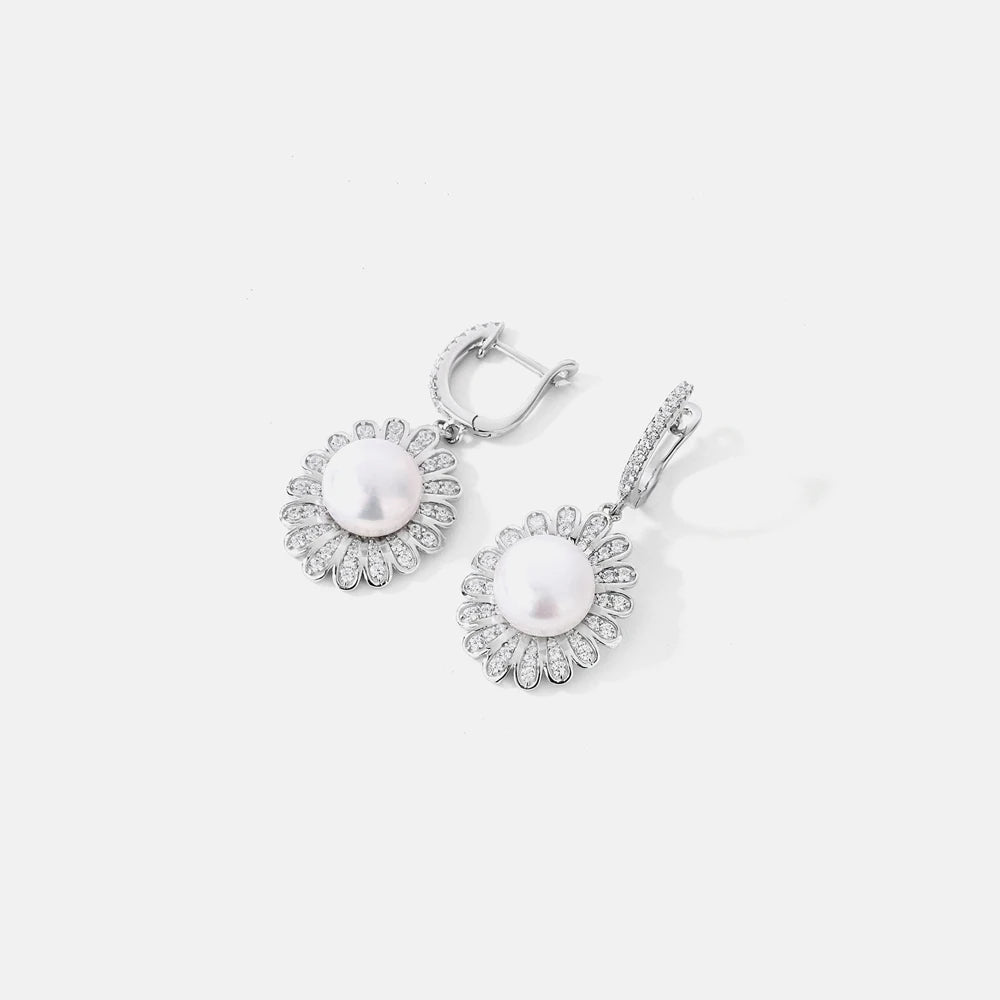 MUSHAN Jewelry Factory Pearl Earrings S925 Gold-Plated Cross-Border Bestseller From Europe and America Pearl Stud Earrings