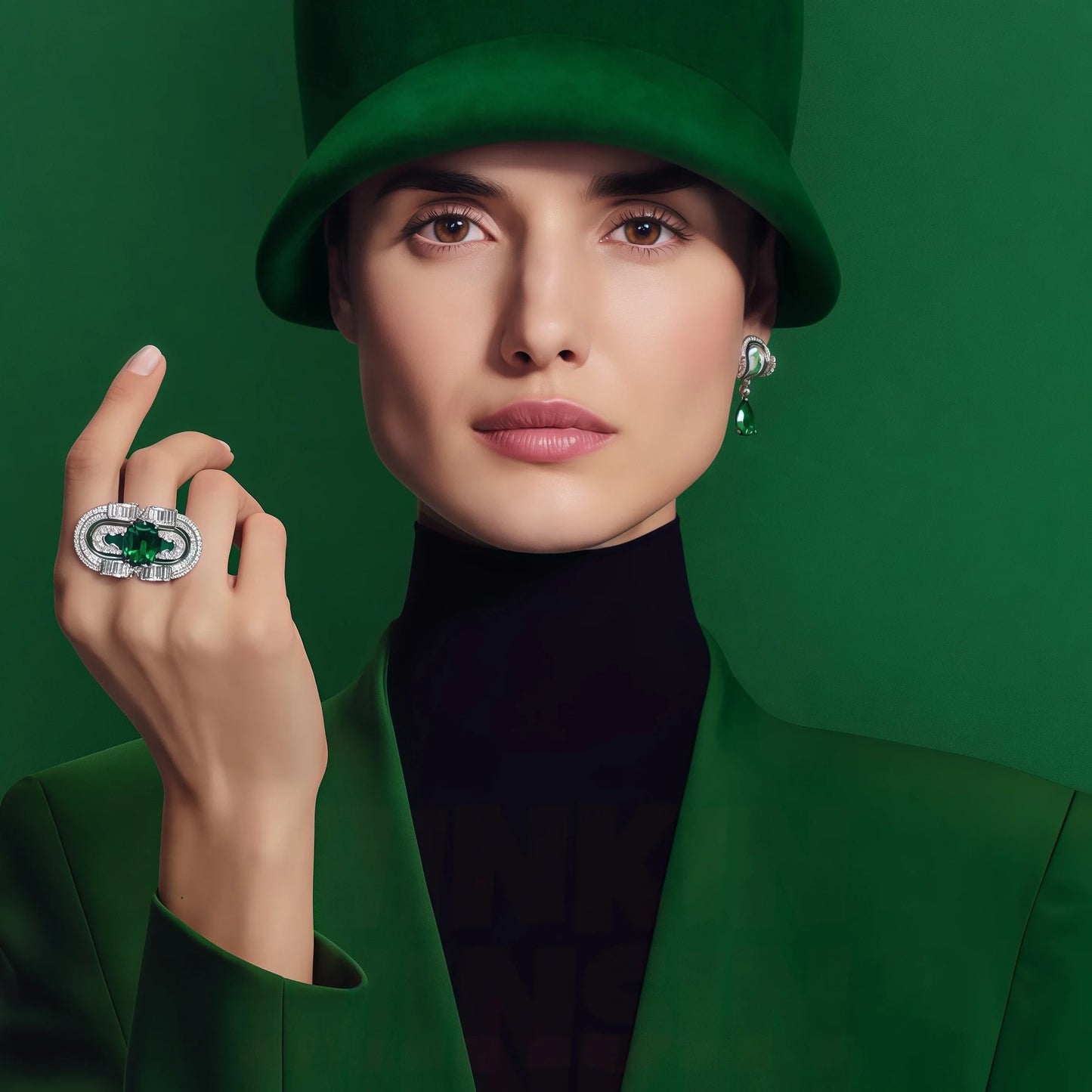 MUSHAN Jewelry Factory Luxury 925 Sterling Silver Rings Women Spinel Gemstones Ring Blue Green Stones Certificate Ring Jewelry