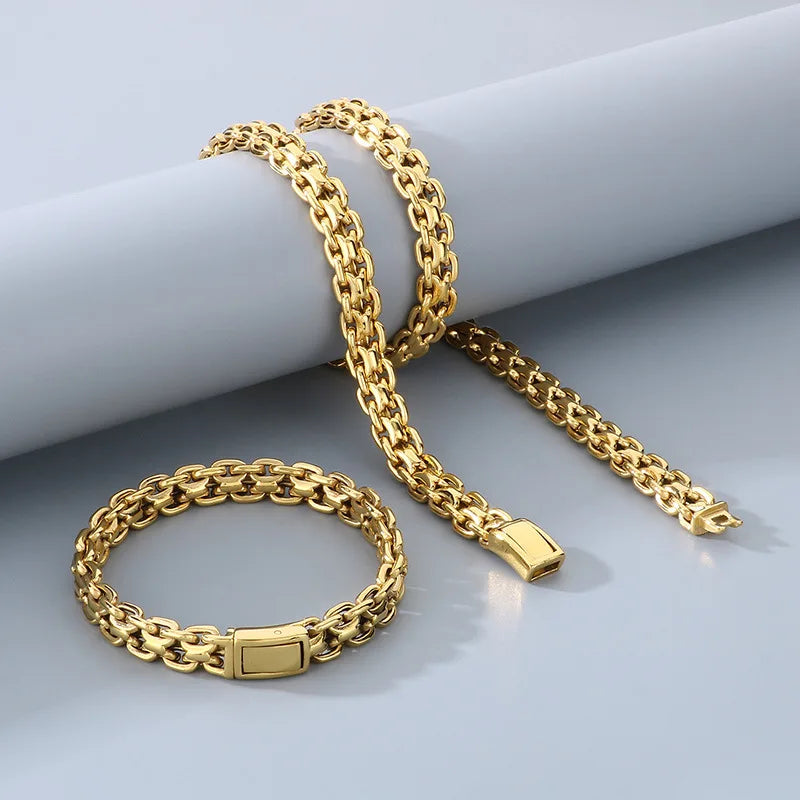 REBEL 10mm Interlocking Link Stainless Steel Jewellery