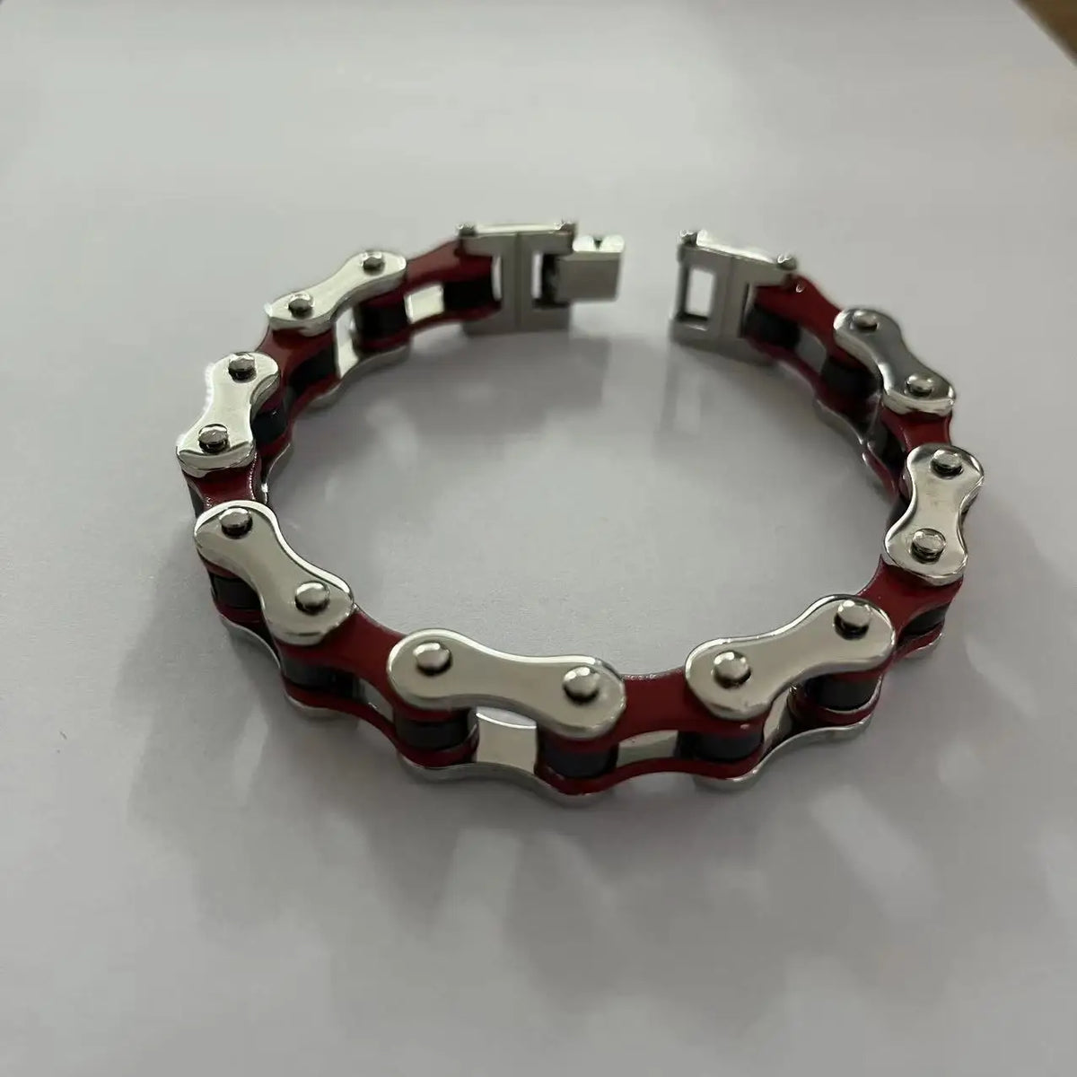 S&S Private Label Unisex Chain & Link Bicycle Motorcycle Bracelet Fashion Stainless Steel Natural Stone Trend Rock Personalized
