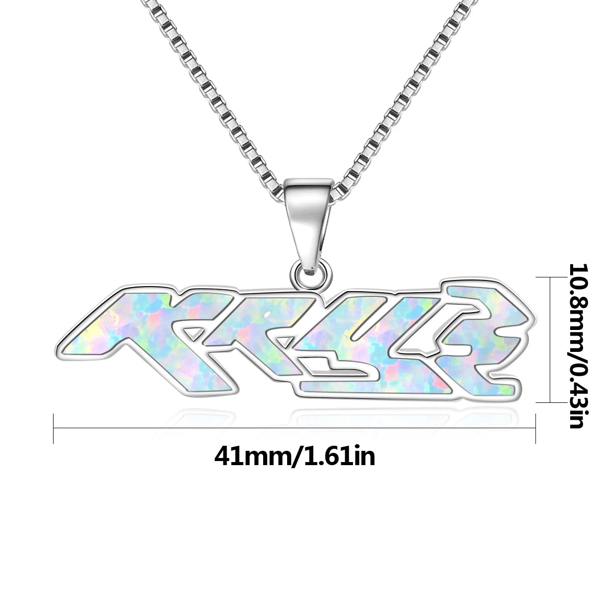 Party Wear Sporty Opal Pendant Necklace | Brass Copper Alloy | TikTok Instagram Popular Style