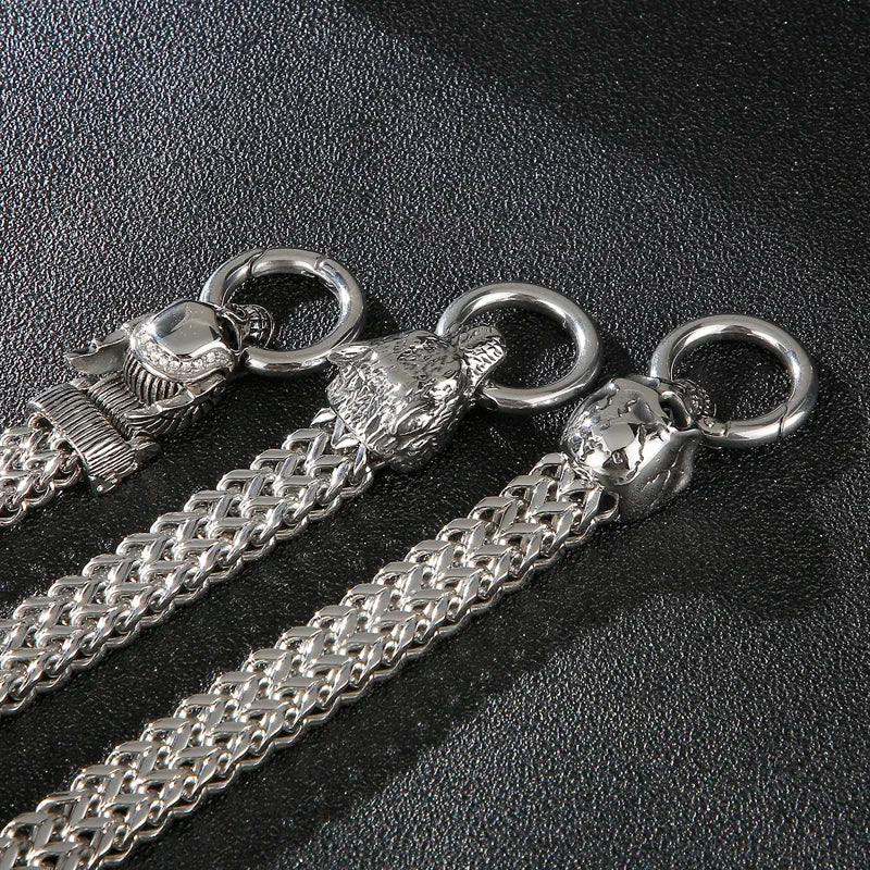KALEN Diamond Demon Clasp Franco Chain Bangle Bracelet Stainless Steel for Men Designs