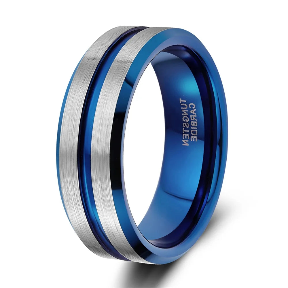 NEWLiFE REBEL Motive Turn 8mm Ring in Tungsten