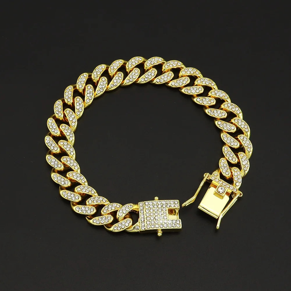 BiG-BOSS Durable Fashion Jewelry Hip Hop 18k Gold Plated Men Women Cuban Link Chain Choker Necklace