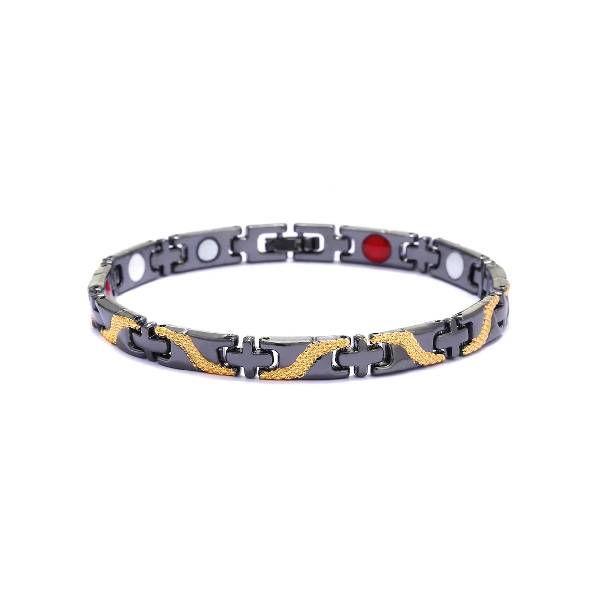 NewLife - Magnetic Kevlar Natural Stone Cross Bracelet