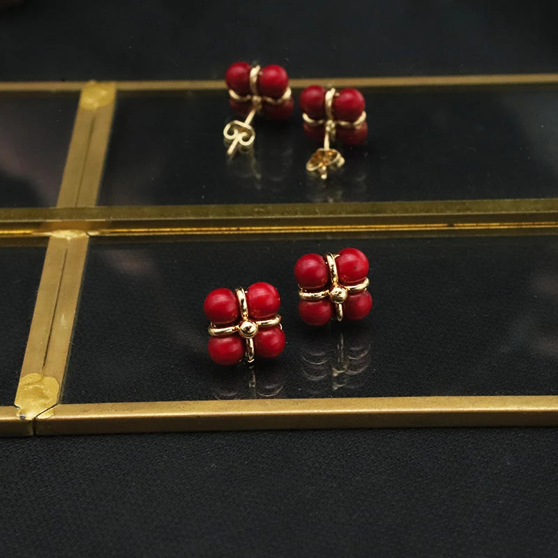 New Jewelry Yiwu Wholesale Gold Plated Natural Pearl Earings Jewelry Women Korean Wholesale Bulk 18K Gold Plated Jewelry