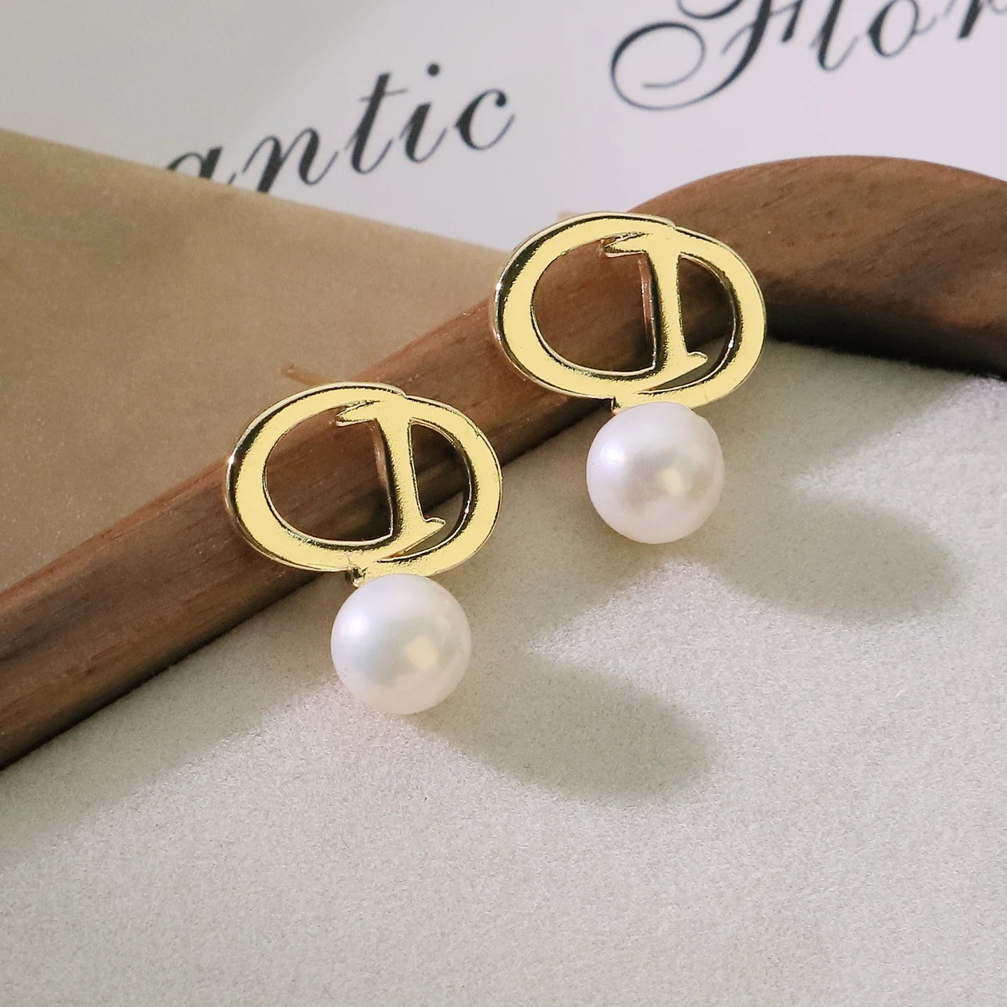 New Jewelry Yiwu Wholesale Gold Plated Natural Pearl Earings Jewelry Women Korean Wholesale Bulk 18K Gold Plated Jewelry