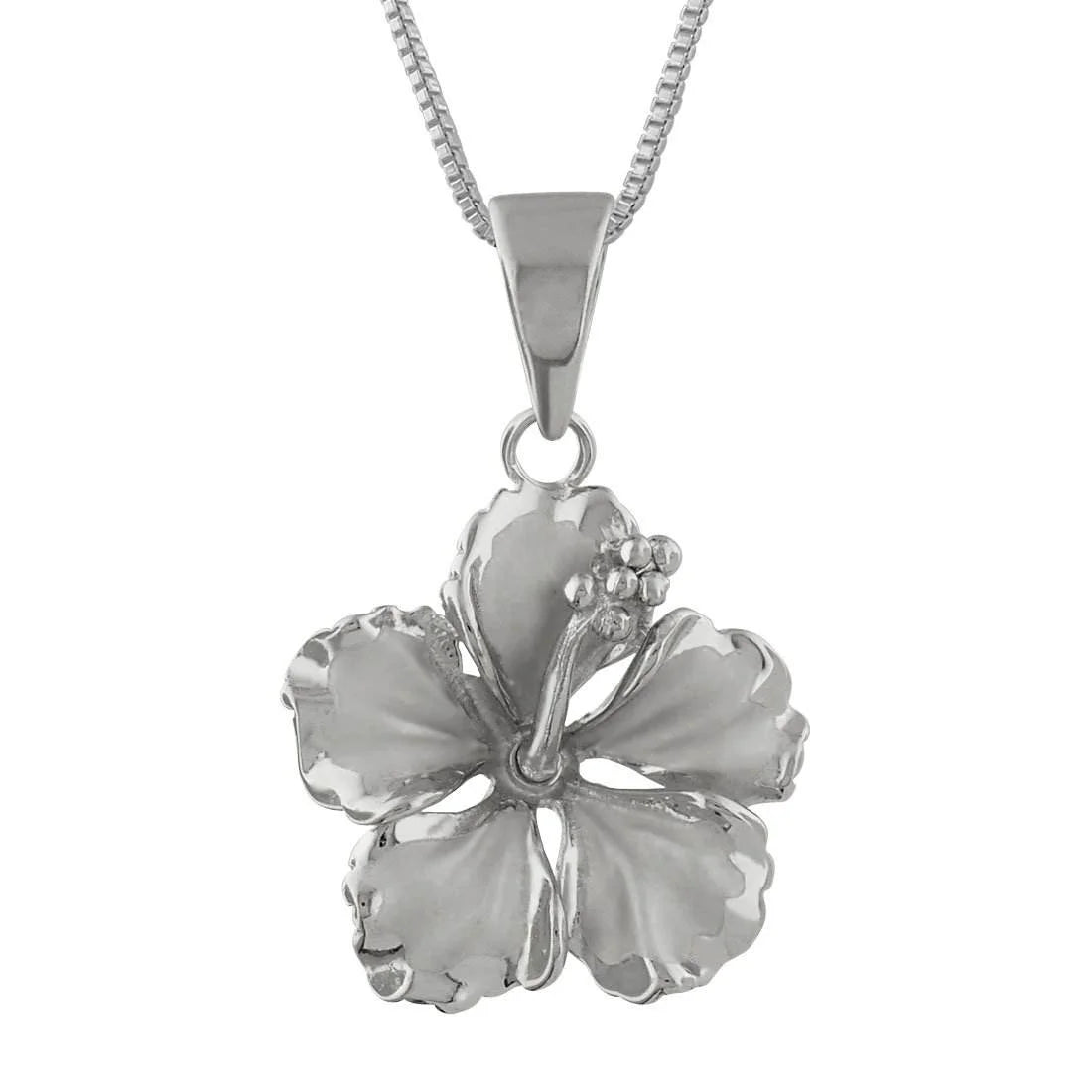 Hawaii Jewelry Orchid Flower Necklace Pendant-Copper Sweater Chain Link Chain Wholesale Jewelry