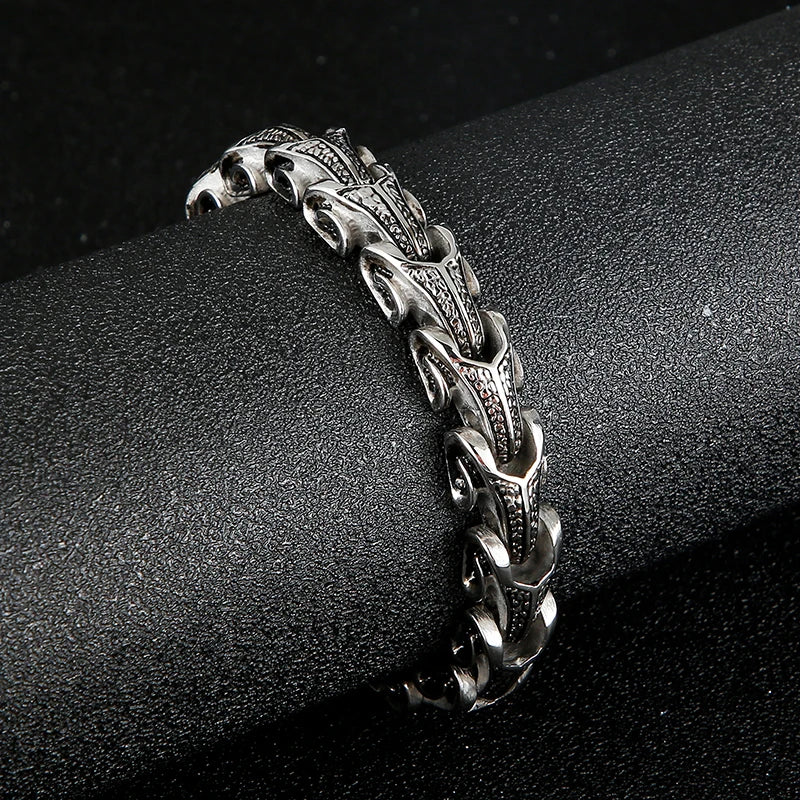 KALEN Punk Bigiotteria in Stainless Steel Bracciali Uomo Acciaio Inox Man Moda Bracciali