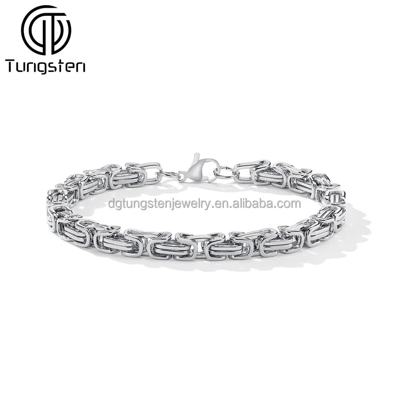 REBEL VIKING Byzantine Chain Bracelet – 6mm Stainless Steel