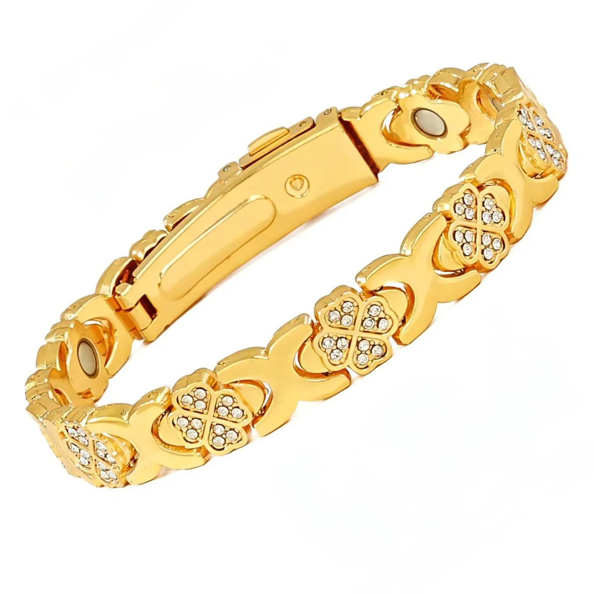 European and American fashion detachable energy magnet bracelet with diamond-encrusted and adjustable ladies bracelet