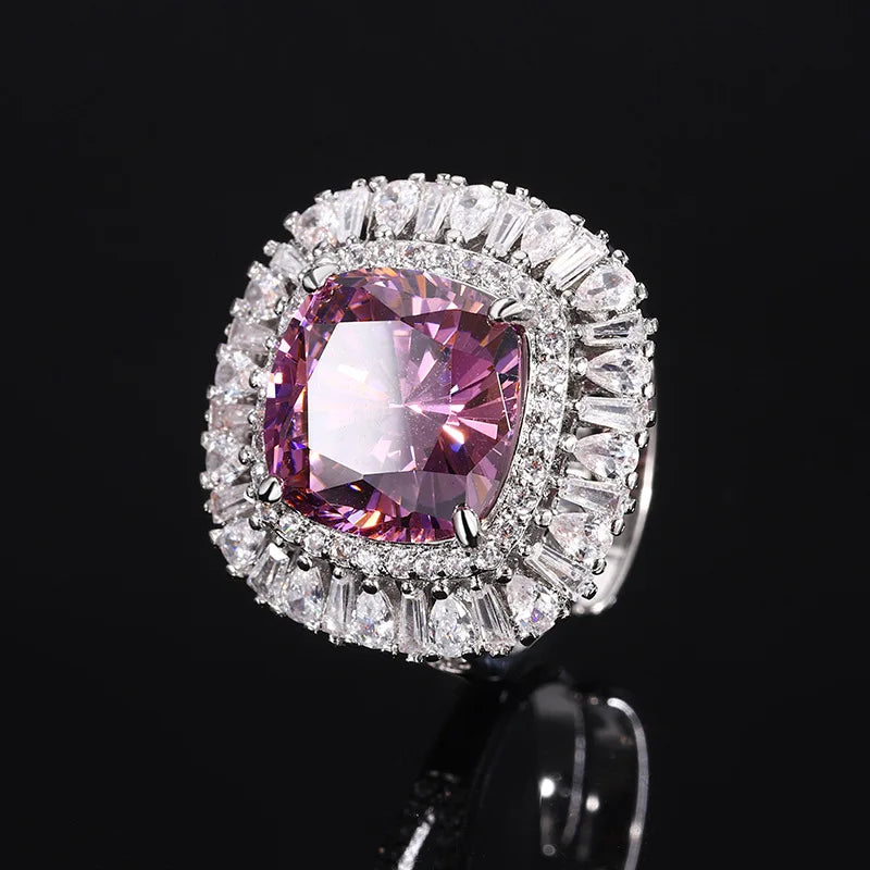 Gemfiori New High-quality Luxury Jewelry Brass Gold-plated Simulation Bird's Nest Cut Dried Rose Retro Set