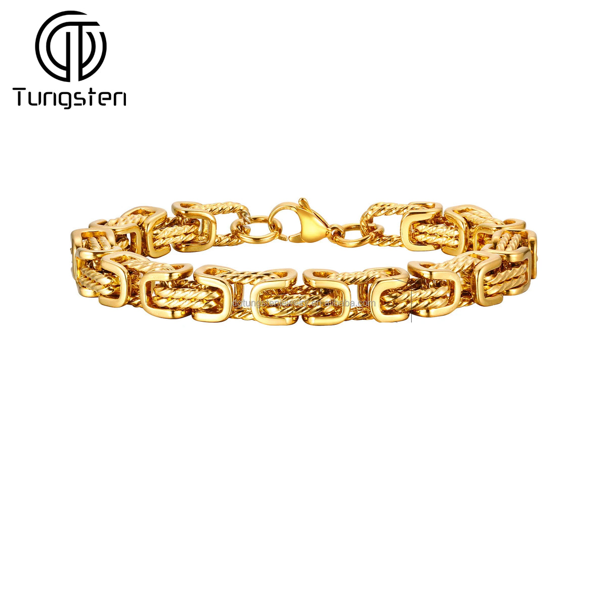 VIKING Byzantine Chain Bracelet – 8mm Stainless Steel