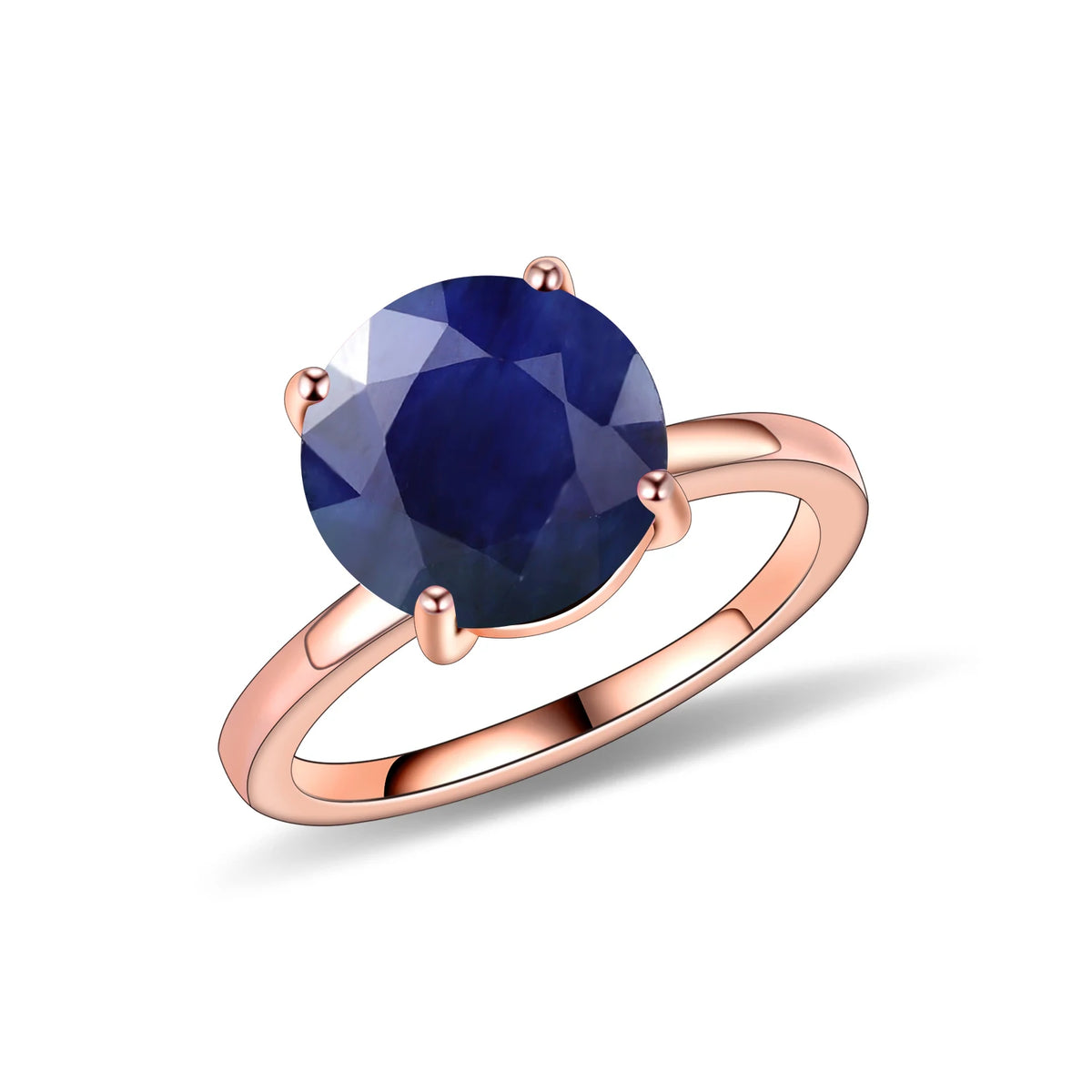 ArtistA Abiding Classic 4 Prong Round Brilliant Cut 9MM Big Gemstones 925 Silver Womans Solitaire Rings for Wedding Engagement