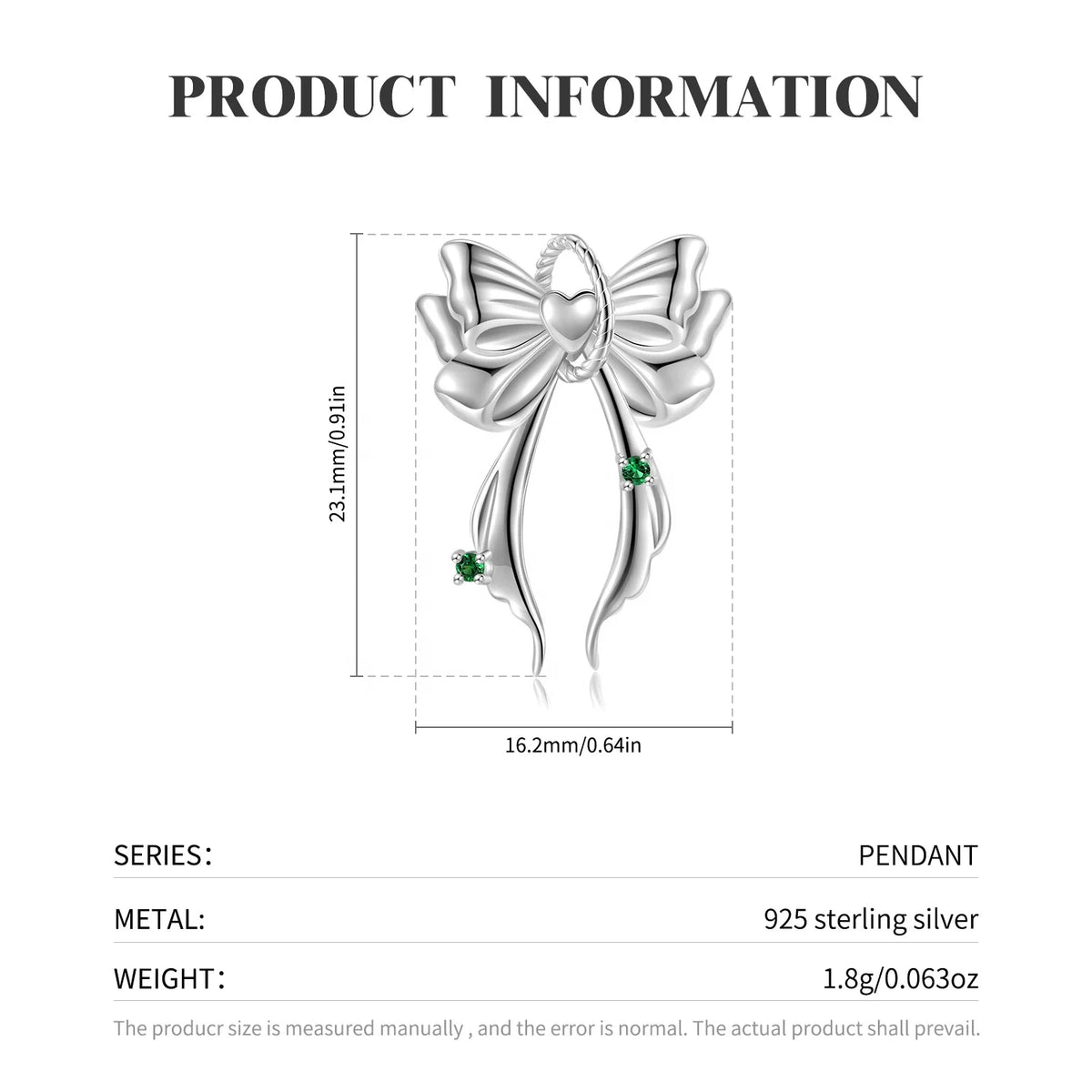 S&S Flower & Heart Crystal 925 Silver Pendant | Zircon Charm Necklace Accessory | S&S Collection