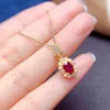 S&S Natural Ruby Jewellery – 925 Sterling Silver – Gold Plated – Ring, Pendant, Earrings & Set – Collection