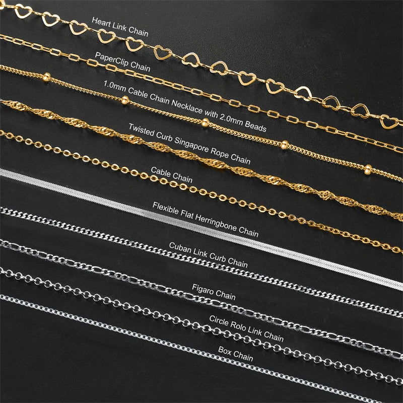 BiG-BOSS RINNTIN BSC-2 High Quality Cadena De Plata 925 Sterling Silver Chains Jewelry Making Thin Necklace Silver Chain for Women
