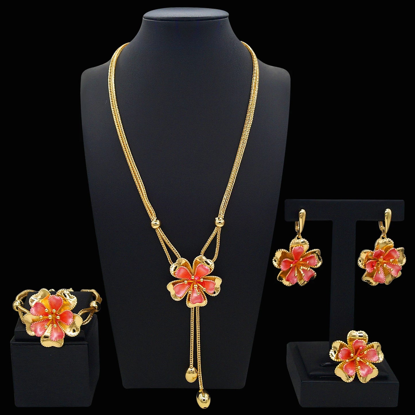 Zhuerrui Nigerian 18k Gold Plated Jewelry Set Brazil Gold Designer Wedding Jewellery Set Fashion   HM2500219