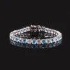 Gemfiori Abiding OEM ODM Colored Gemstone 5MM 7IN 11g 925 Silver Garnet Citrine Peridot Topaz Natural Gemstone Tennis Bracelet