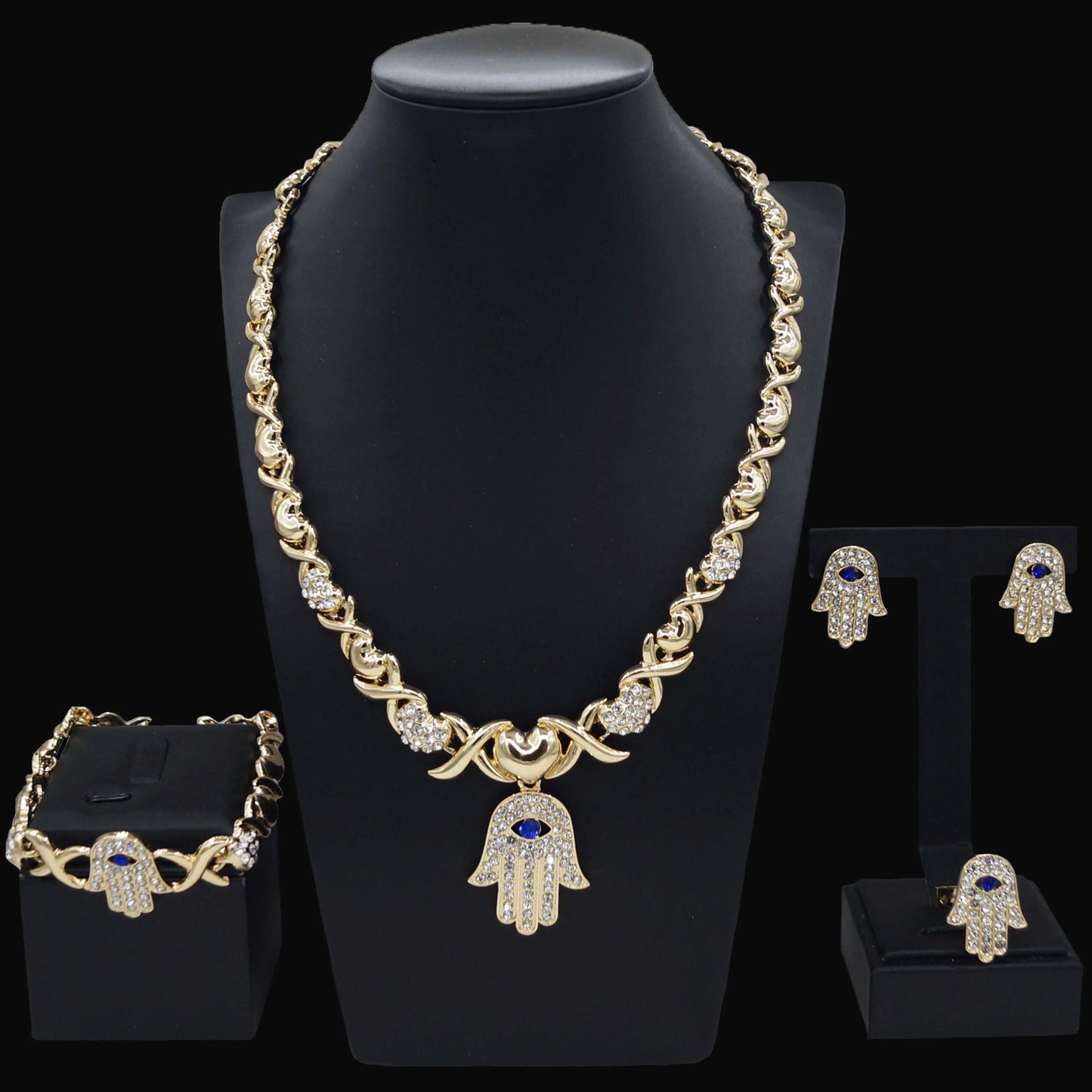 Zhuerrui Available African Gold Luxury Jewelry Sets Silver Beads Necklace Jewelry Set Cheap Women's Costume Accessories X0200