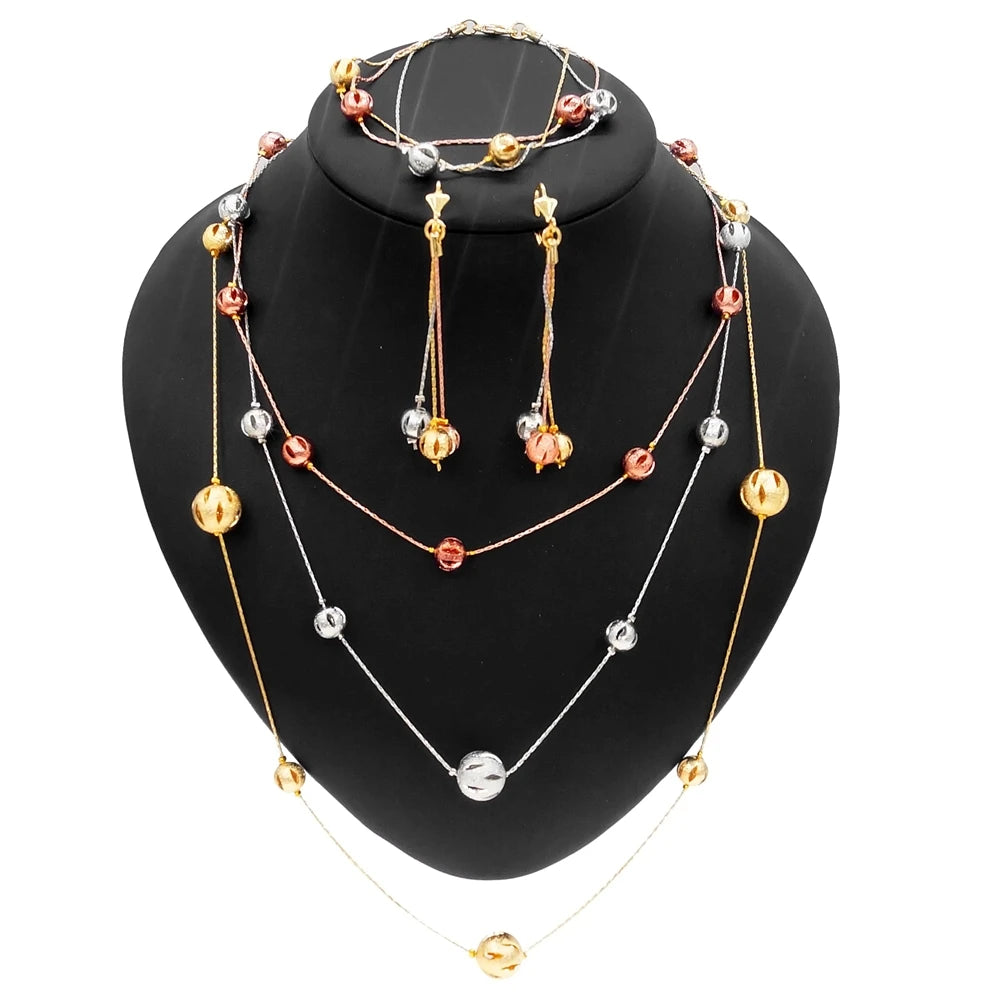 Zhuerrui Latest Design Italian Designer Luxury Jewelry Sets Necklace Bracelet Earrings Ring Woman Wedding Jewelry Set HN21031214