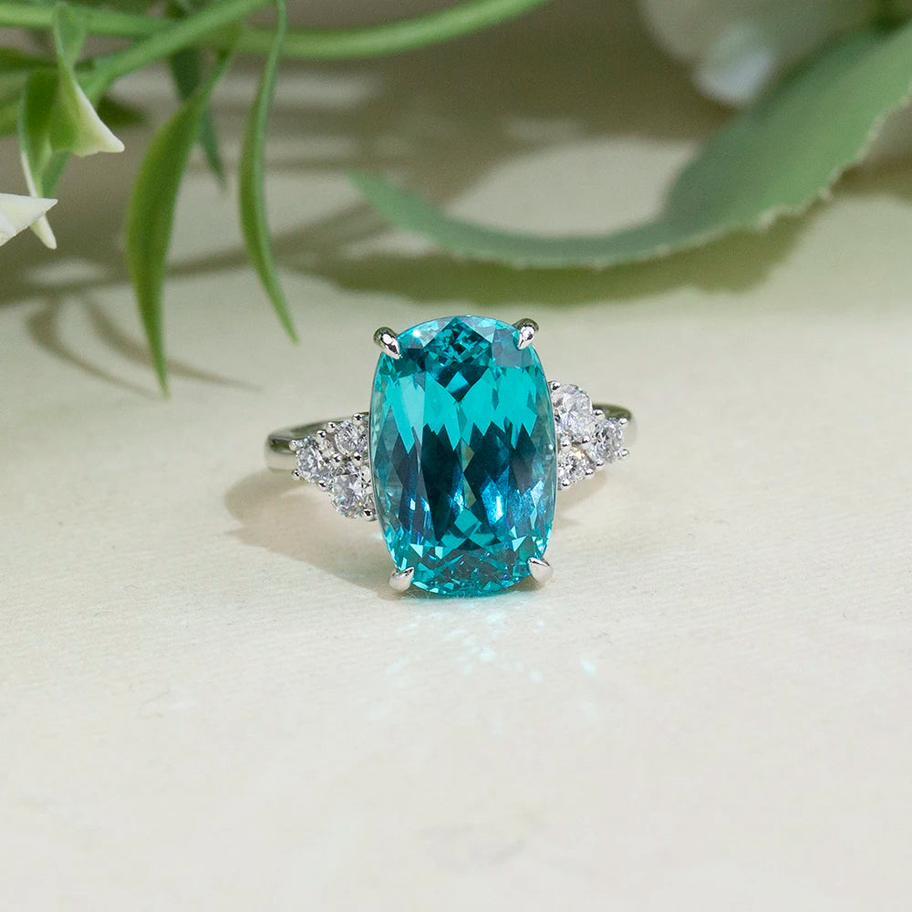 Messi Jewelry MSR-2149 Fashionable Design 10k Gold Oval Shape Lab Grown Gemstone Ring