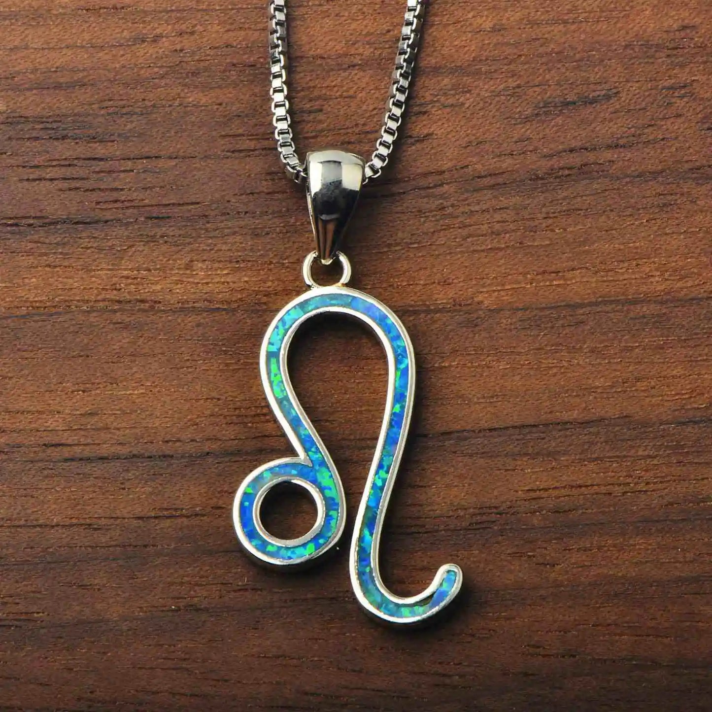 Modern Swirl Geometric Necklace Aobao Opal Inlaid Pendant Fashion Jewelry