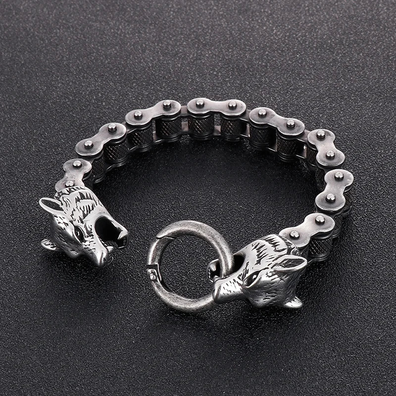 KALEN Stainless Steel Bicycle Chain Men Quality Gold Black Steel Color Mixed Strong Bracelet