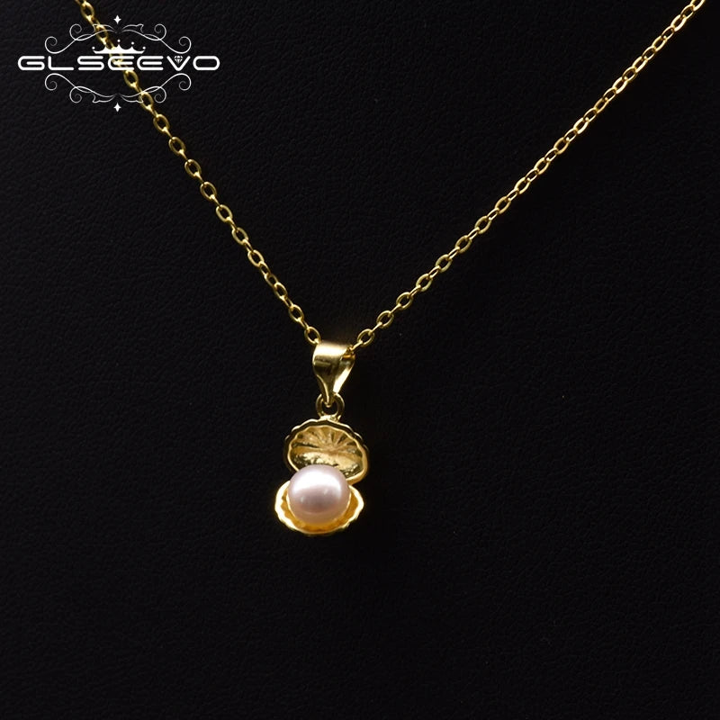 Natural Freshwater Pearl Pendant Necklace for Girl Party Gift Fashion Necklace Jewelry