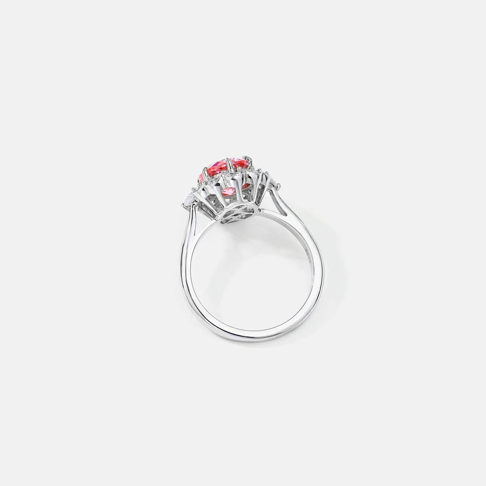 MuShan Jewelry Factory S925 Sterling Silver Ring High End Electroplated Gold High Carbon Diamond Cross Border Bestseller Jewelry
