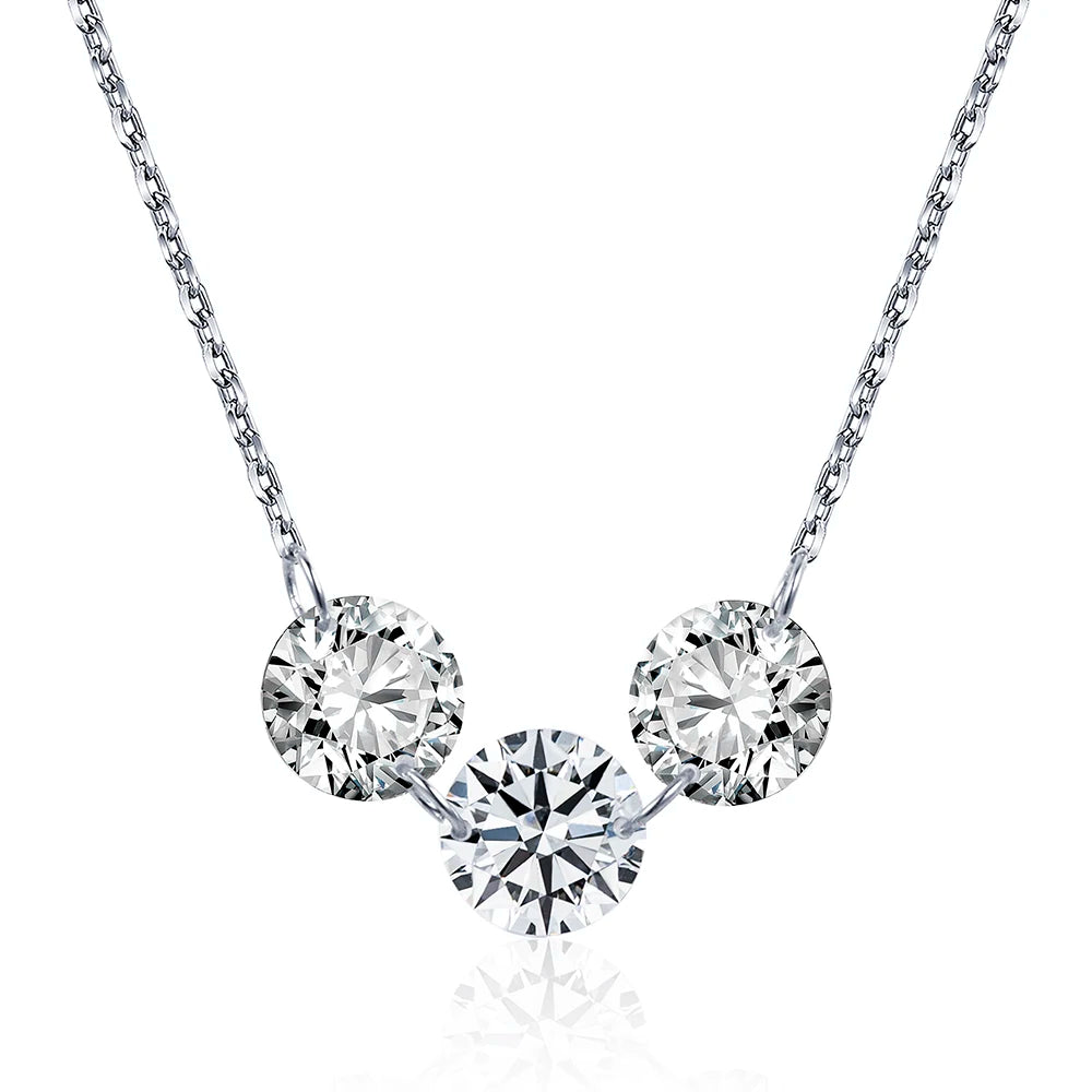 Gemfiori MSN-960 9k 7pcs 1ct Each Loose Lab Diamond Pendant Necklace for Woman Custom Jewelry Valentine's Gift for Girlfriend Good Price