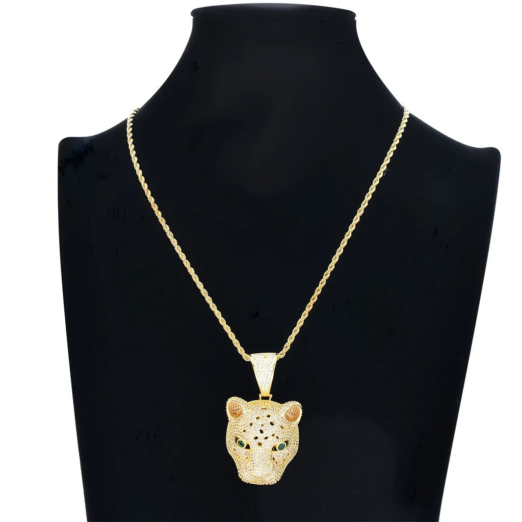 NEWLiFE BiG-BOSS Iced Out Cubic Zirconia Necklace in Brass for Men | Designer Hip-Hop Jewellery