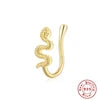 S&S 925 Silver Gold Plated Zircon Nose Cuff | Non-Piercing Flower Moon Star Heart