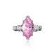 MuShan Jewelry Factory S925 Silver High Carbon Diamond Ring European and American Wish Simple 3 Carat Eye 8*14 Women Ring