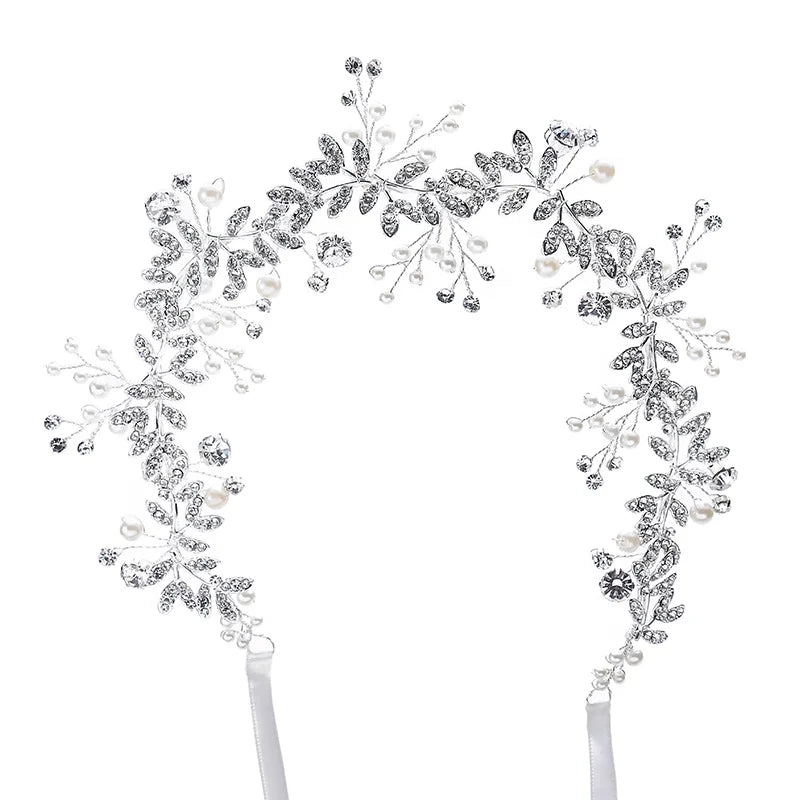 Luxury Hair Accessories Headband Women Bridal Crystal Rhinestone Headpiece for Women Party Prom