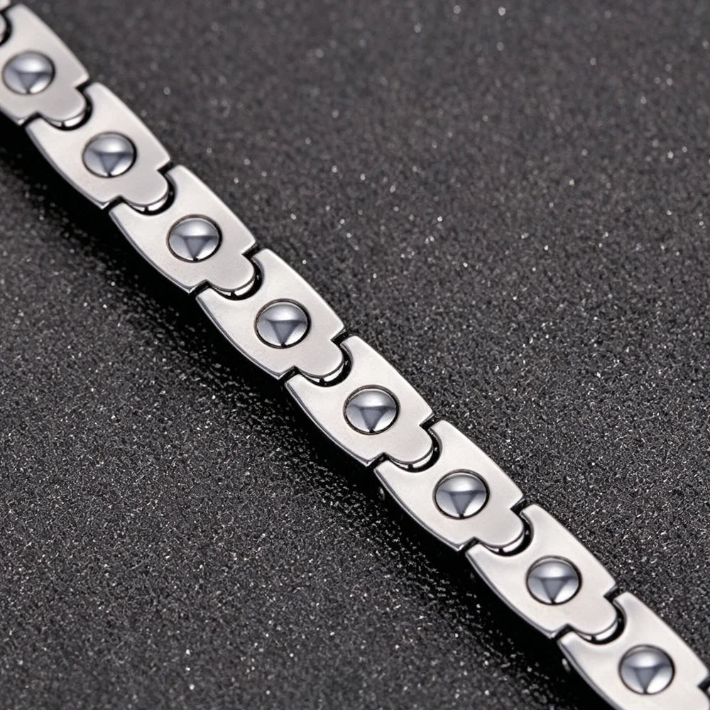 REBEL Unisex Magnetic Stainless Steel Buddhist Bracelet