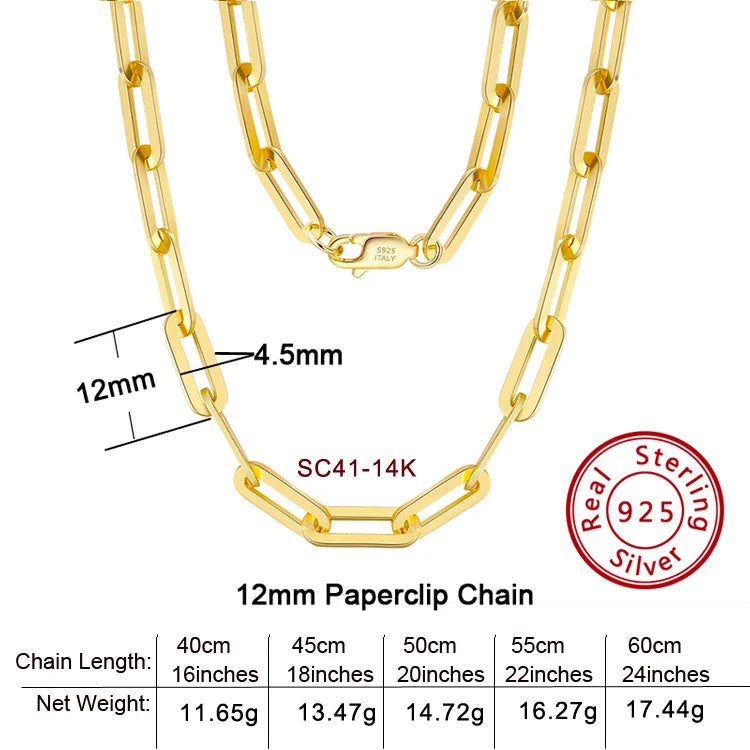 S&S 925 Sterling Silver Chain Necklace — Rope, Figaro, Cuban & Box | S&S Collection