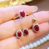 S&S Natural Ruby Classic Jewellery – 925 Sterling Silver – Gold Plated – Ring, Pendant, Earrings & Set – Collection