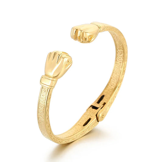 KALEN Sporty Stainless Steel Fashion Bracelets Bangles Open Cuff Boxing Bracelets
