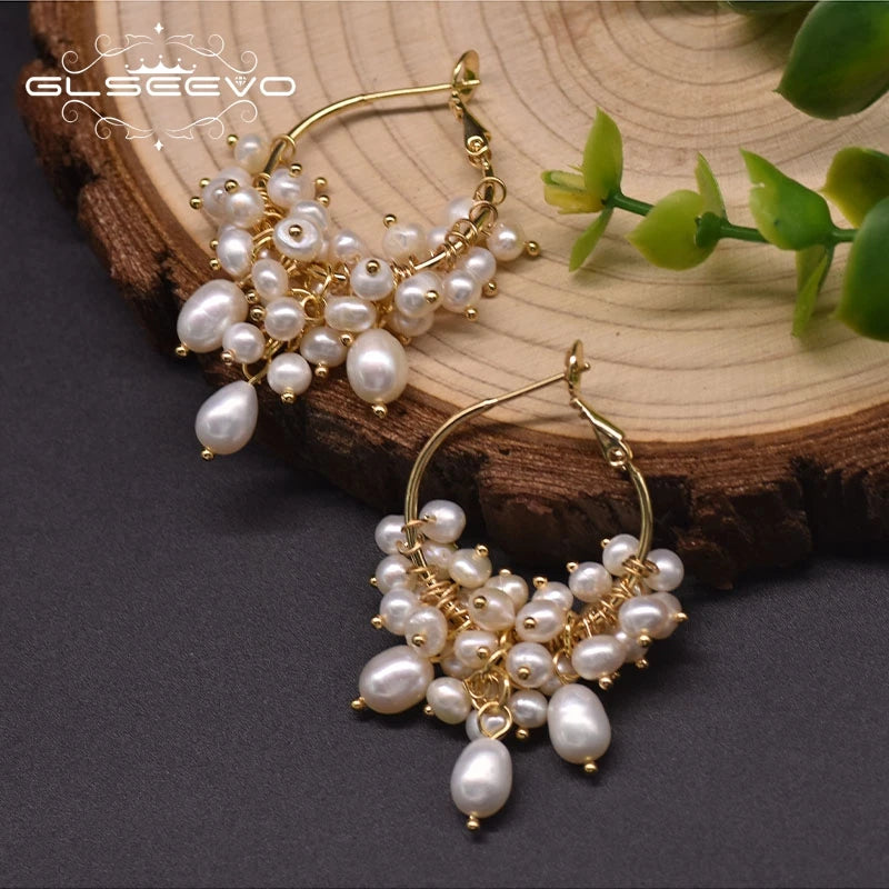 Pure Natural Freshwater Pearl Earrings Luxurious Simplicity Wedding Birthday Party Gifts Handmade Jewelry  Earrings Bulk