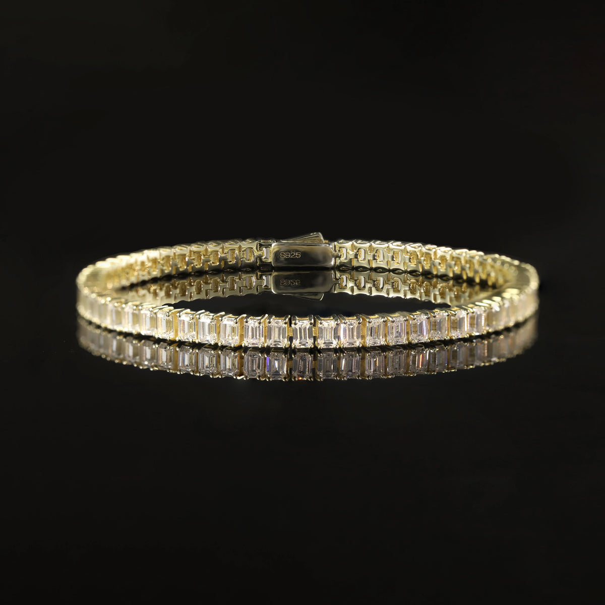 ArtistA Abiding OEM ODM Unique Design Fancy Multi-shape Cut Tennis Bracelet 925 Silver Solid Gold Custom Stone Tennis Bracelet
