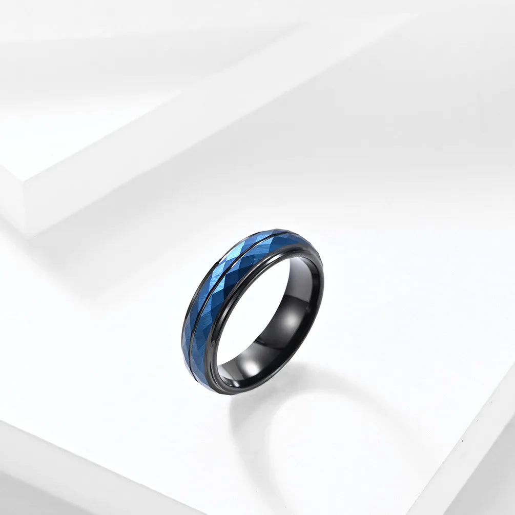 NEWLiFE REBEL Outline Point 6mm Ring in Tungsten